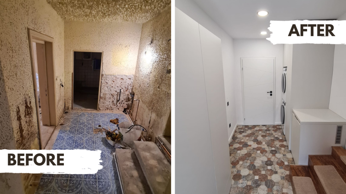 Home renovation Before/after